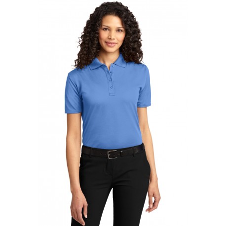 L525 Port Authority L525 Ladies Dry Zone Ottoman Polo Blue Lake