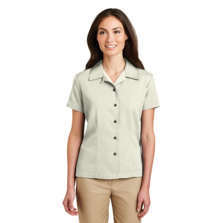 L535 Port Authority L535 Ladies Easy Care Camp Shirt IVORY