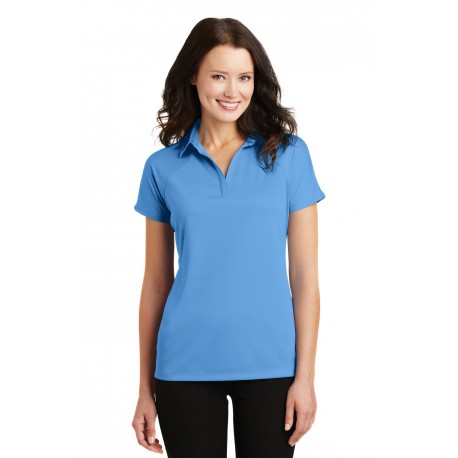 L575 Port Authority L575 Ladies Crossover Raglan Polo Azure Blue