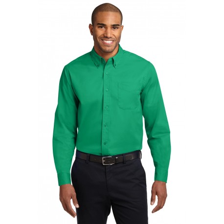 S608ES Port Authority S608ES Extended Size Long Sleeve Easy Care Shirt Court Green