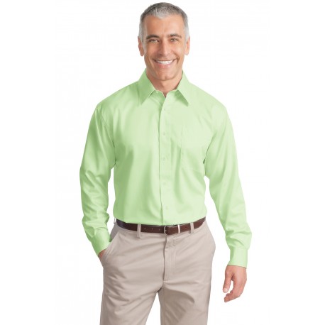 S638 Port Authority S638 Non-Iron Twill Shirt GREEN MIST