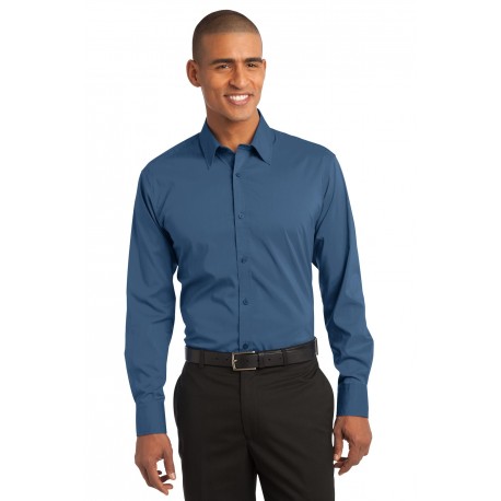 S646 Port Authority S646 Stretch Poplin Shirt Moonlight Blue