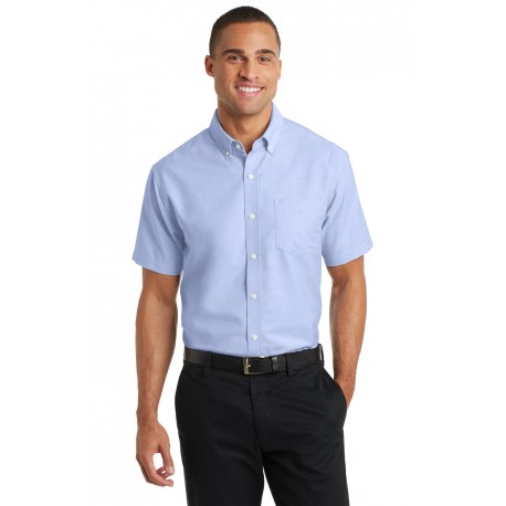 S659 Port Authority S659 Short Sleeve SuperPro Oxford Shirt OXFORD BLUE
