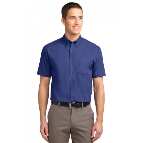 TLS508 Port Authority TLS508 Tall Short Sleeve Easy Care Shirt Mediterranean Blue