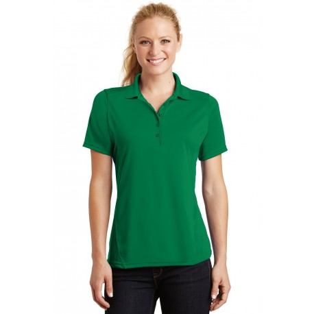 L475 Sport-Tek L475 Ladies Dry Zone Raglan Accent Polo KELLY GREEN