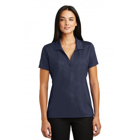 LST630 Sport-Tek LST630 Ladies Embossed PosiCharge Tough Polo TRUE NAVY