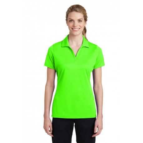 LST640 Sport-Tek LST640 Ladies PosiCharge RacerMesh Polo NEON GREEN