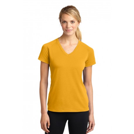 LST700 Sport-Tek LST700 Ladies Ultimate Performance V-Neck GOLD