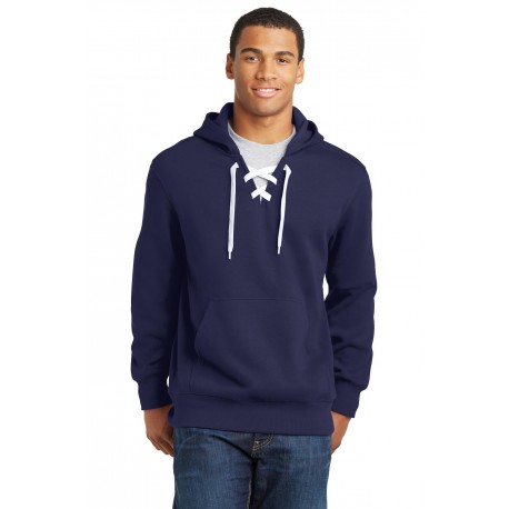 ST271 Sport-Tek ST271 Lace Up Pullover Hooded Sweatshirt TRUE NAVY