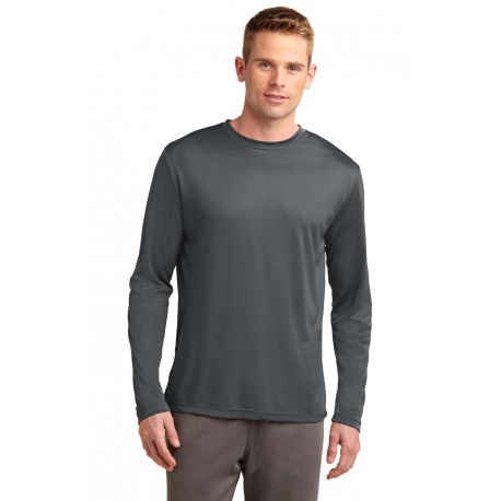 ST350LS Sport-Tek ST350LS Long Sleeve PosiCharge Competitor Tee Iron Grey