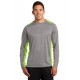 ST361LS Sport-Tek Vintage Heather/Lime Shock