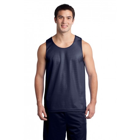 ST500 Sport-Tek ST500 PosiCharge Classic Mesh Reversible Tank TRUE NAVY