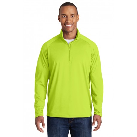ST850 Sport-Tek ST850 Sport-Wick Stretch 1/2-Zip Pullover Charge Green
