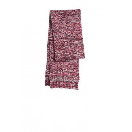 STA04 Sport-Tek STA04 Marled Scarf True Red/Black/White