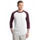 T200 Sport-Tek WHITE/MAROON