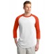 T200 Sport-Tek White/Deep Orange