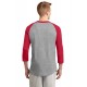 T200 Sport-Tek Heather Grey/Red