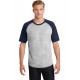 T201 Sport-Tek Heather Grey/Navy