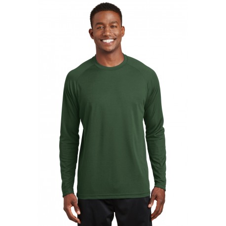 T473LS Sport-Tek T473LS Dry Zone Long Sleeve Raglan T-Shirt FOREST GREEN