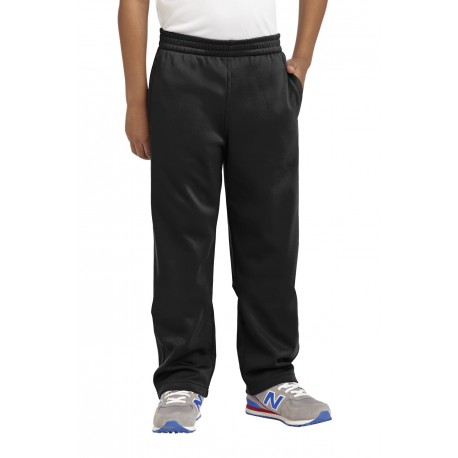 YST237 Sport-Tek YST237 Youth Sport-Wick Fleece Pant BLACK