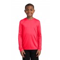 YST350LS Sport-Tek Hot Coral