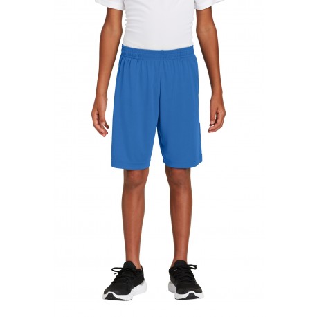 YST355P Sport-Tek YST355P Youth PosiCharge Competitor Pocketed Short TRUE ROYAL