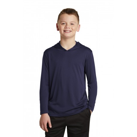 YST358 Sport-Tek YST358 Youth PosiCharge Competitor Hooded Pullover TRUE NAVY