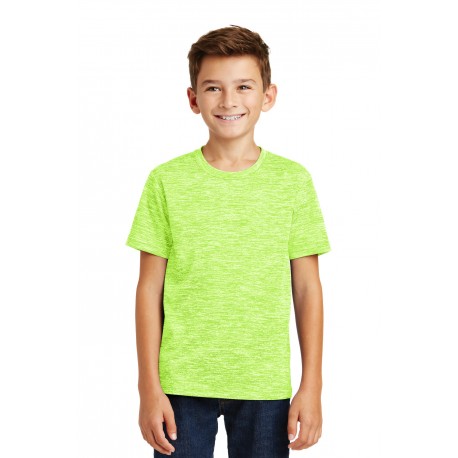 YST390 Sport-Tek YST390 Youth PosiCharge Electric Heather Tee Lime Shock Electric