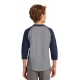 YT200 Sport-Tek Heather Grey/Navy