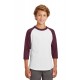 YT200 Sport-Tek WHITE/MAROON
