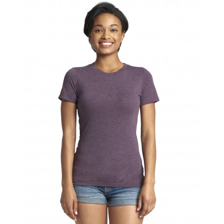 6710 Next Level 6710 Ladies' Triblend Crew VINTAGE PURPLE