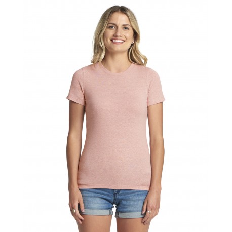 6710 Next Level 6710 Ladies' Triblend Crew DESERT PINK