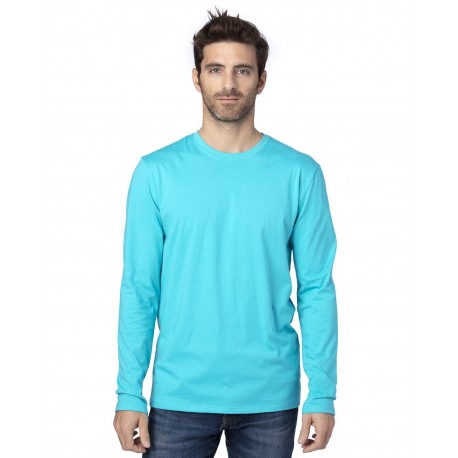 100LS Threadfast Apparel 100LS Unisex Ultimate Long-Sleeve T-Shirt PACIFIC BLUE