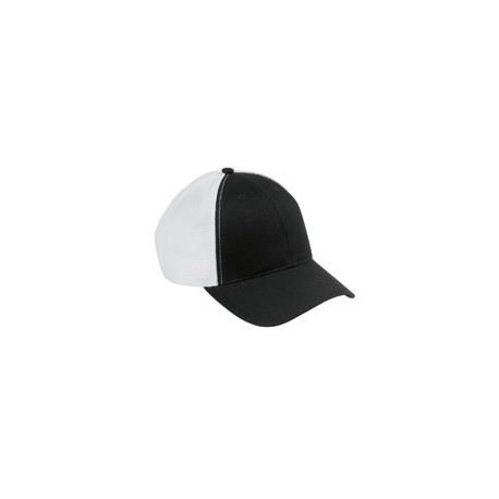 OSTM Big Accessories OSTM Old School Baseball Cap With Technical Mesh BLACK/WHITE