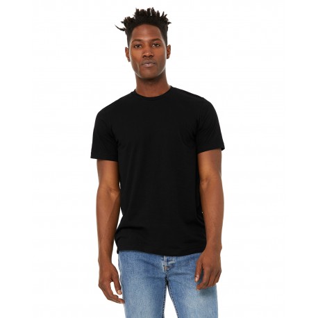 3301C Bella + Canvas 3301C Unisex Sueded T-Shirt SOLID BLK BLEND