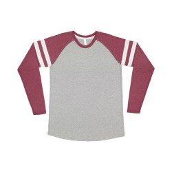 LAT 6934 Men's Gameday Mash-Up Long Sleeve Fine Jersey T-Shirt