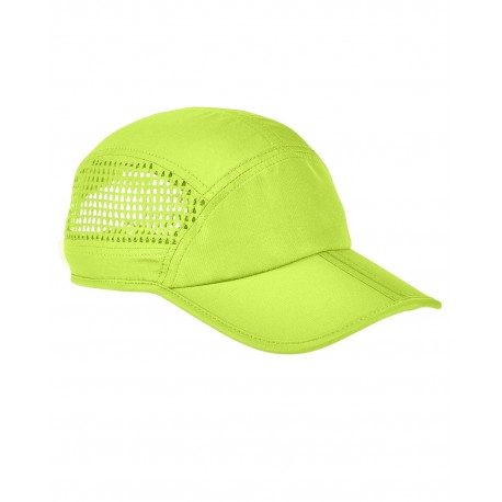 BA657 Big Accessories BA657 Foldable Bill Performance Cap NEON YELLOW
